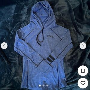 Victoria Secret Pink Women's Athletics
Blue Hoodie size Small